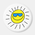 Happy Sun Refrigerator Magnet