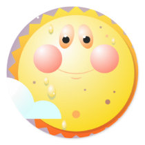Happy Sun stickers by doonidesigns Happy Sun stickers