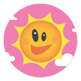 Happy Sun Stickers sticker