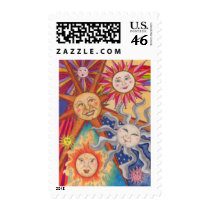 Happy suns postage by paleprudence Happy suns postage