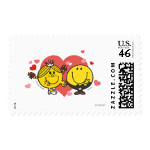 Happy Sunshine Wedding Postage Stamp