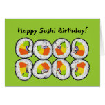 Happy Sushi Birthday Card