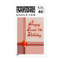 Happy Sweet 16th. Birthday Postage