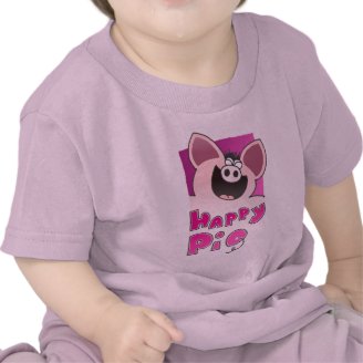 Happy T Shirt | Cartoon Pig  Shirt For Baby