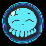 Happy Tako-Chan Round Stickers