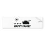 happy tank turtle family icon bumper stickers