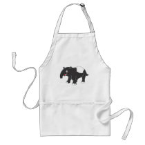 Happy Tapir Cartoon Aprons