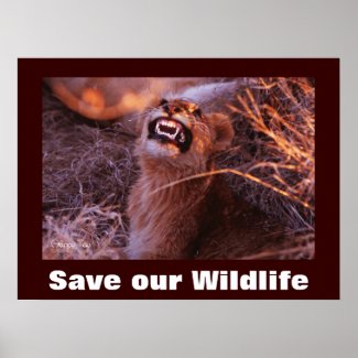 Happy Tau Save Our Wildlife Poster