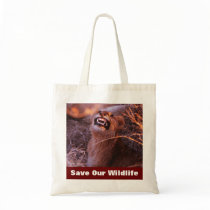 Happy Tau Save Our Wildlife Tote Bag