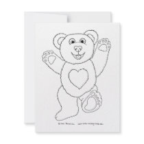 Happy Teddy Personalized Invitations