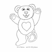 Happy Teddy Photo Cut Out