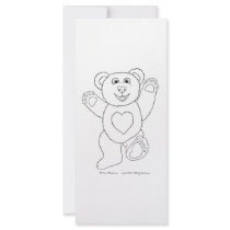 Happy Teddy Full Color Rack Card
