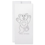 Happy Teddy Full Color Rack Card