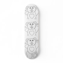Happy Teddy Skateboard