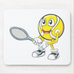 Happy Tennis Player mousepads