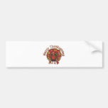 HAPPY THANKGIVING TURKEY by SHARON SHARPE Bumper Sticker