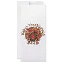HAPPY THANKGIVING TURKEY by SHARON SHARPE rack cards by sharonsharpe HAPPY THANKGIVING TURKEY by SHARON SHARPE rack cards