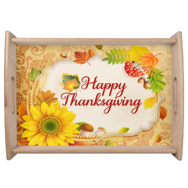 Happy Thanksgiving 13 Serving Tray