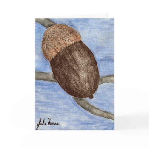 Happy Thanksgiving Acorn Card card