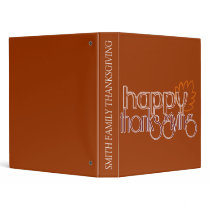 HAPPY THANKSGIVING BINDER