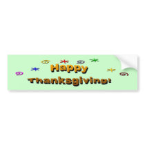 Happy Thanksgiving bumper stickers