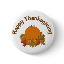 Happy Thanksgiving Pinback Button