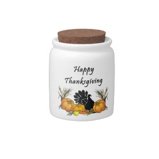 Happy Thanksgiving Candy Jars
