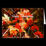 Happy Thanksgiving Card cards
