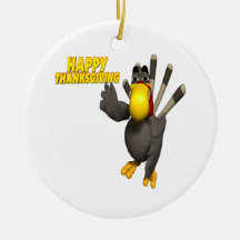 Happy Thanksgiving Christmas Tree Ornaments