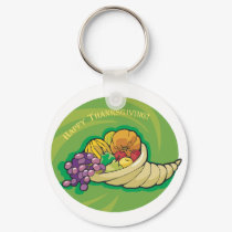 Happy Thanksgiving Cornucopia keychains by alternateworlds Happy Thanksgiving Cornucopia keychains
