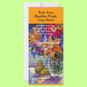 Happy Thanksgiving Day Flowers & Pears Flyers rack cards