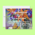 Happy Thanksgiving Day Flowers & Pears Invitation