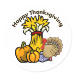 Happy Thanksgiving Day Stickers