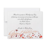 Happy Thanksgiving Fall Leaves Invitation