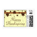 Happy Thanksgiving Fall Leaves Stamps
