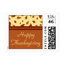 Happy Thanksgiving Fall Leaves Stamps