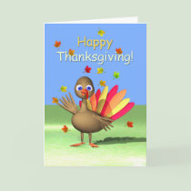 Happy Thanksgiving for Kids - Baby Turkey cards