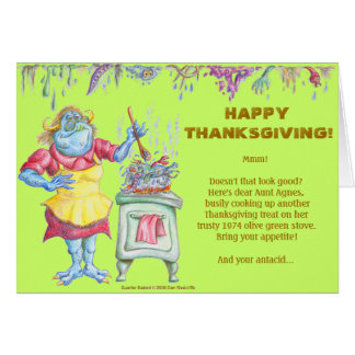 Thanksgiving card for preschool