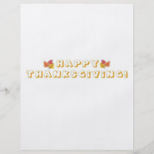 HAPPY THANKSGIVING FULL COLOR FLYER