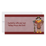 Happy Thanksgiving Holiday Turkey Photo Cards