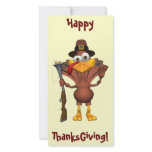 Happy Thanksgiving Holiday Turkey Photo Cards