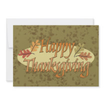 Happy Thanksgiving Invitation by Jamene Happy Thanksgiving Invitation