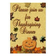Happy Thanksgiving - Invitation