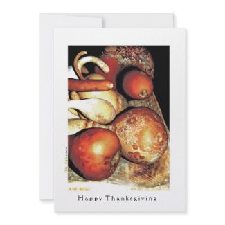 Happy Thanksgiving Invitation (Autumn Gourds) invitation