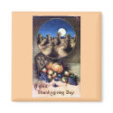 Happy Thanksgiving Magnet by LL11funway Happy Thanksgiving Magnet