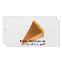 Happy Thanksgiving! Now let’s eat pie! photo cards