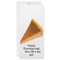 Happy Thanksgiving! Now let’s eat pie! rack cards
