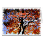 Happy Thanksgiving/Our home to yours-Fall Colors cards