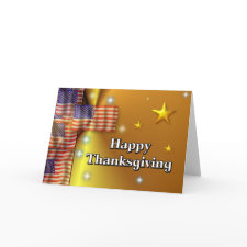 Happy Thanksgiving Patriotic card
