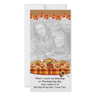 Happy Thanksgiving Photo Cards photocard